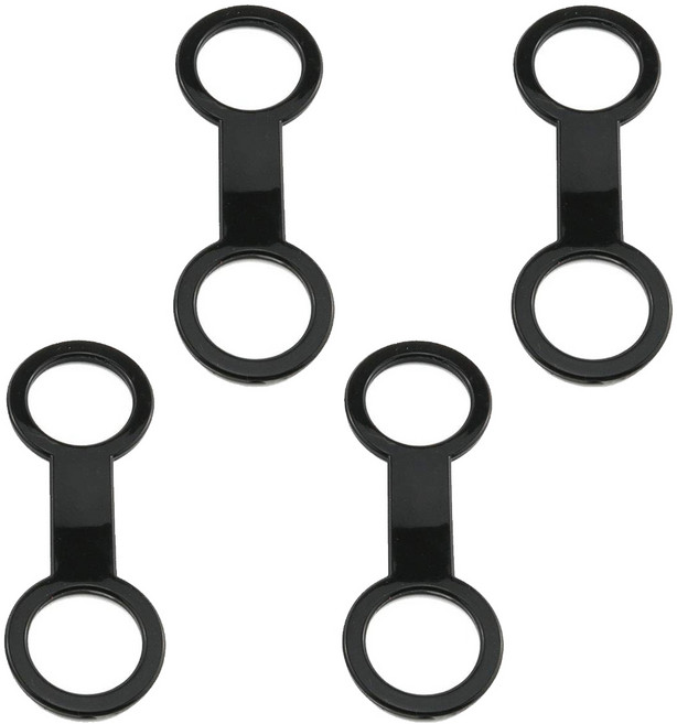 4Pcs 실리콘 스노클 마스크 스트랩 키퍼 다이빙 튜브 홀더 리테이너 클립 스노클 마스크 스트랩 키퍼 튜브 홀더 내구성, 블랙이에요.