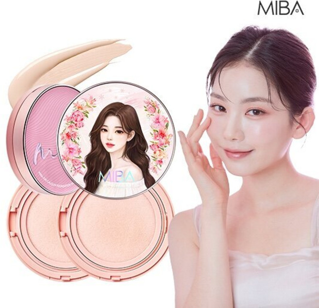 (뷰티특가) 미바 왕쿠션 최신상 시즌3 (본품1 리필2), 1개, 색상:23호 (캐릭터)