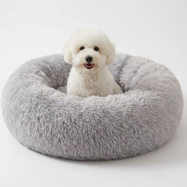 애틱트 반려동물 도톰 딥슬립 쿠션, 멜란지그레이, 1개