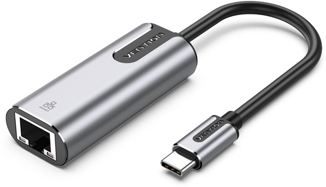 벤션 C타입 울트라 기가비트 랜카드 젠더 어댑터, 1개