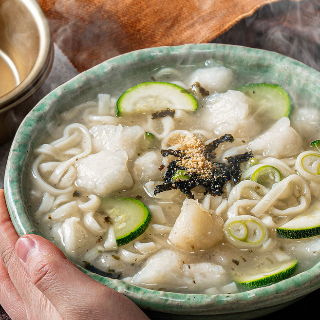 백년밥상 감자옹심이 칼국수 밀키트 캠핑음식, 3개, 280g