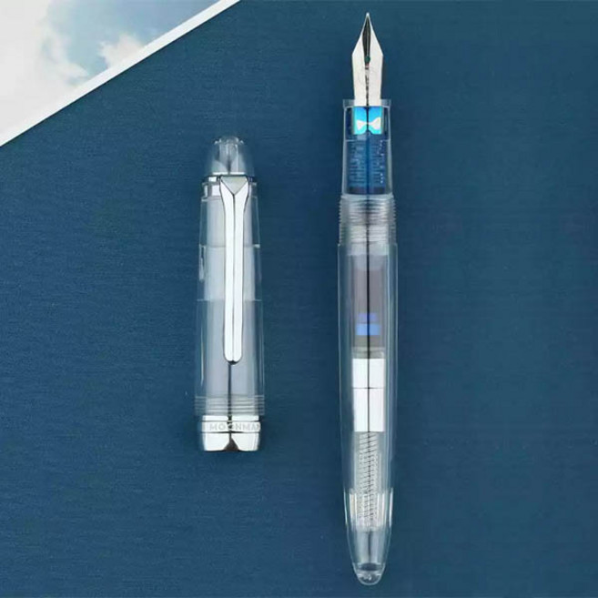 마존 S6 만년필 클리어 입문용, F