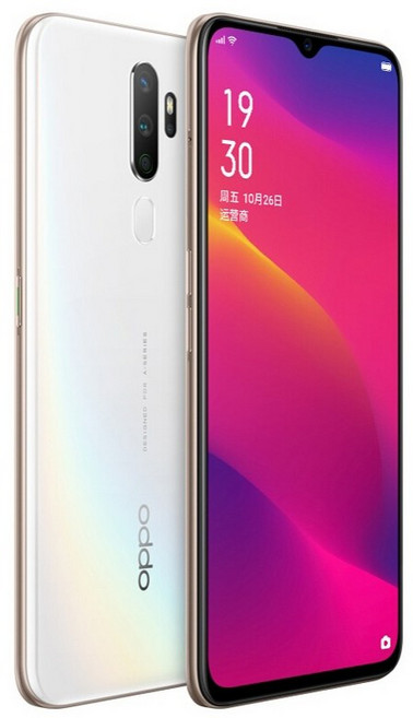 OPPO A9 2020 LTE GSM 언락 6.5인치 쿼드 카메라(듀얼, 01 8G 128G, 01 WHITE, 128GB