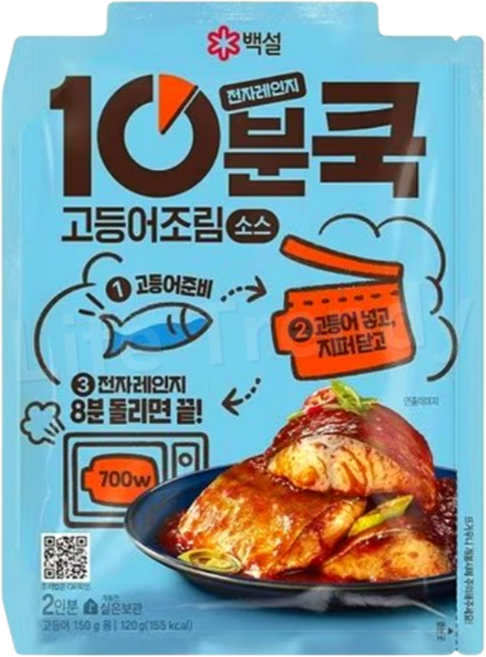백설 10분쿡 고등어조림 소스, 120g, 1개