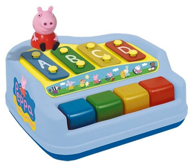 伯寶行代理 Peppa Pig 粉紅豬小妹 二合一鋼木琴, 1個