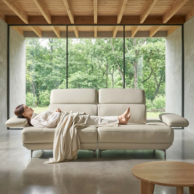 세인트블랑 퓨어케어 실리콘 비건 가죽 이지클린 모듈형 소파 sk 3.5인용, 3.5인