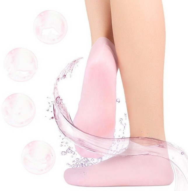 풋케어 보습양말 실리콘 덧신 뒤꿈치 패드 각질관리260610EA