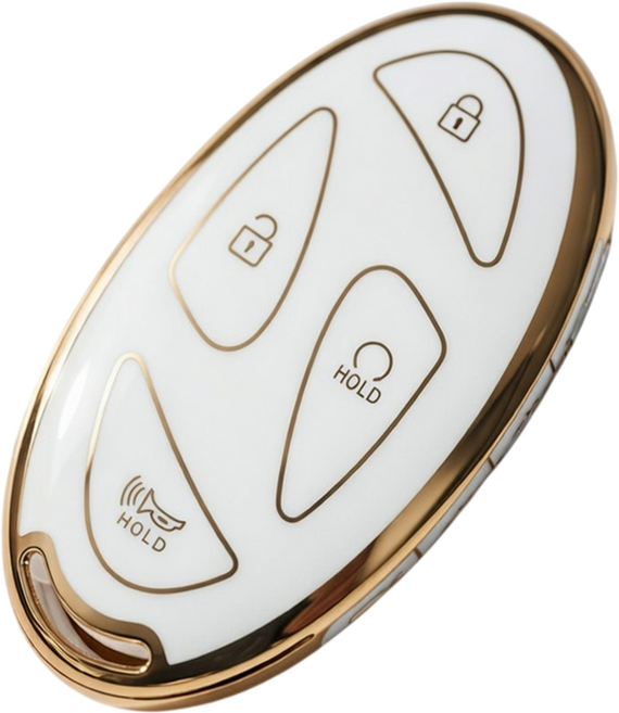 1+1 현대 아이오닉 펠리세이드 스타리아 아반떼 호환 차 키케이스 스마트 키커버 리모컨 TPU, TA49T(5버튼), 블랙+화이트