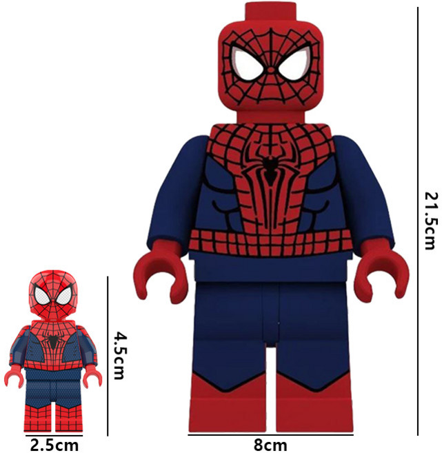 메가 & 미니 스파이더맨 브릭피규어 세트 5종 호환블록 취미/수집/장식/컬렉션용 커스텀 블록피겨, 05. BIG&MINI 스파이더맨 세트 E, 1개