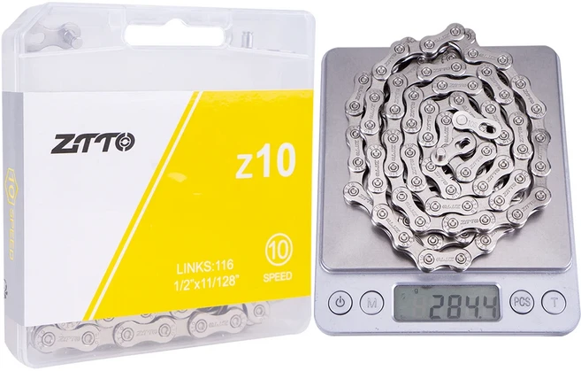 ZTTO 자전거 체인 116 링크 MTB 도로 전원 잠금 8S 9V 사이클링 액세서리 스피드, 09 10S Silver