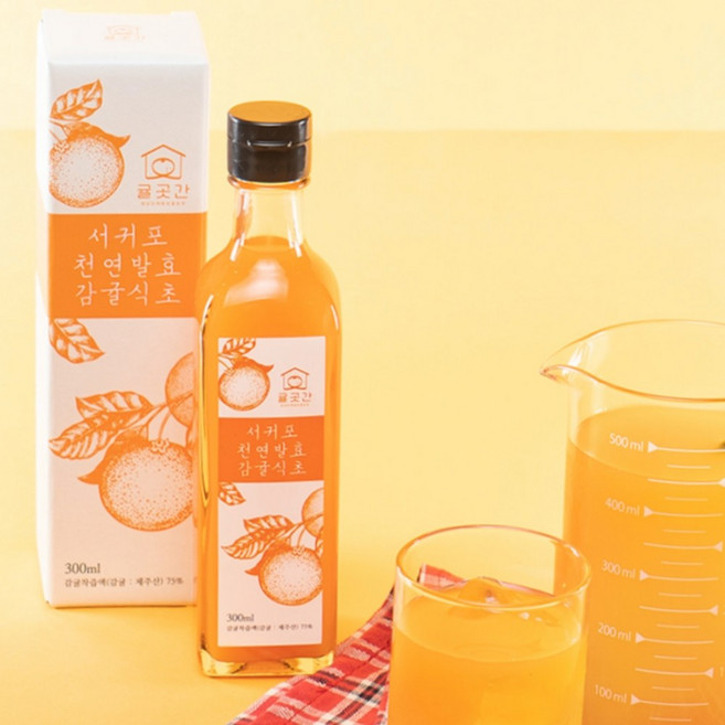 서귀포 천연발효 음용식초 감귤식초 300ml, 1개