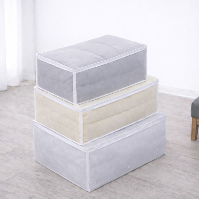 이불보관함 대용량 옷정리 수납함, 1개, 반투명