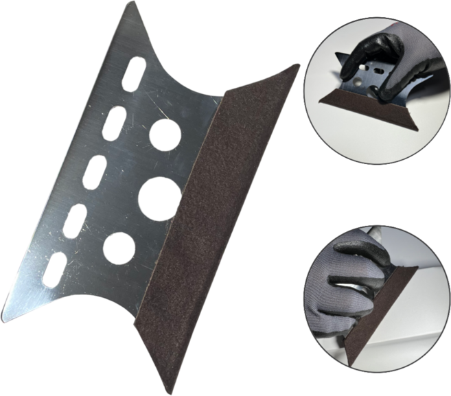 삼광 스텐 스퀴즈 창고상점 인테리어필름 필름공구 시트지공구 도배공구 스테인리스 헤라 밀대, 1개