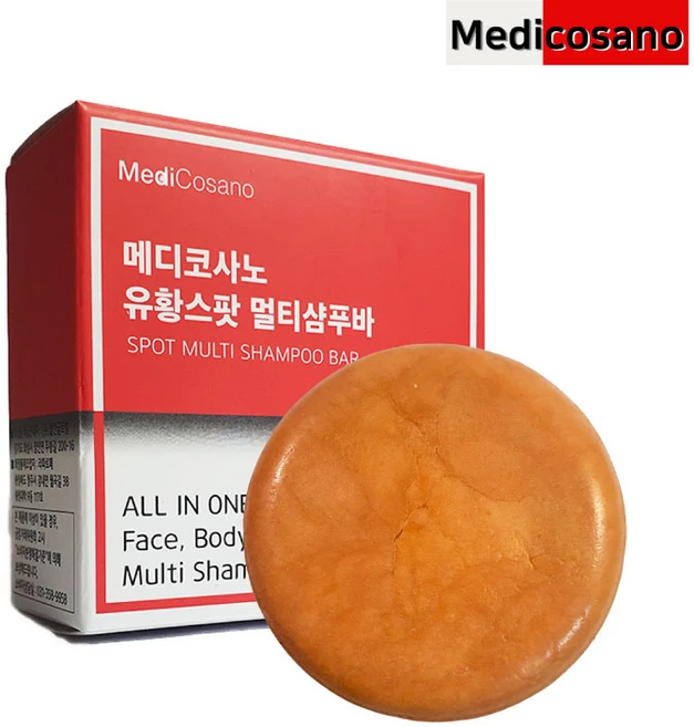 메디코사노 프리미엄 유황 비누 샴푸바 100g, 1개 - 쿠팡