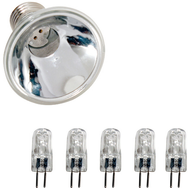 레인보우 할로겐 필라멘트 리필 25w 5P UVA+UVB 3.0, 1개