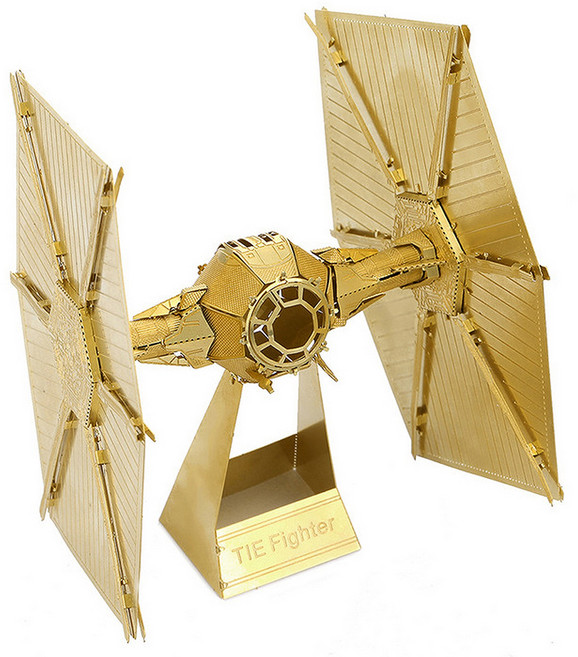 [알꿀밤-메탈퍼즐-스페이스워] TIE파이터 오픈형-골드, 1개