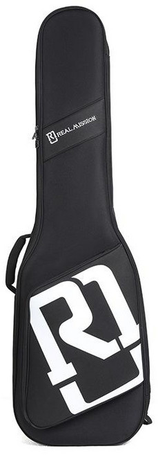 이스턴 리얼미션 일렉 베이스 기타 가방 패션 소프트 케이스 긱백, 1개, 블랙 앤 화이트