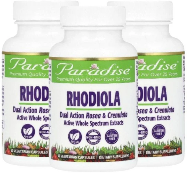 파라다이스허브 홍경천추출물 로디올라 60캡슐 3개 Rhodiola, 60정 - 쿠팡