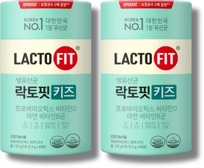 락토핏 키즈 60개입 2개 - 쿠팡