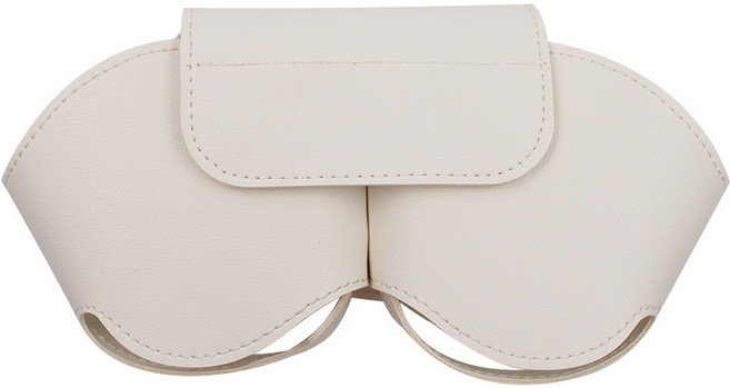 에어팟 맥스 레더 보관 케이스 파우치 가방 패브릭 보호 커버, 화이트, 1개