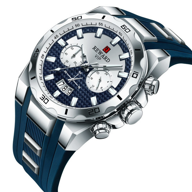 따블루엠 남자 브랜드 실리콘 손목시계