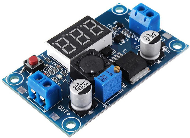 DC스텝다운 LM2596 LED 정전압 DIY 파워모듈 1.25V-30V 3A 컨버터, 1개