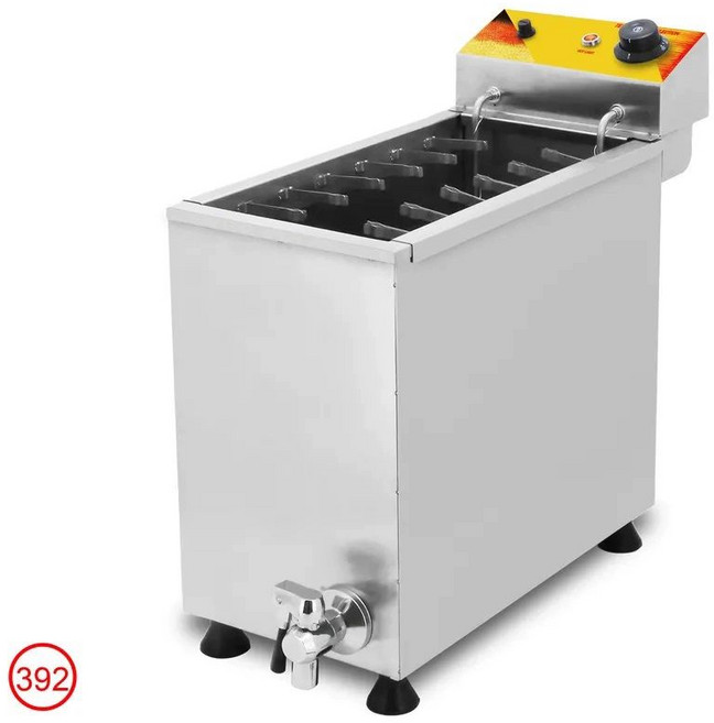 핫도그 튀김기 업소용 기계 새우튀김 전기 소형 치킨, 기본 색상