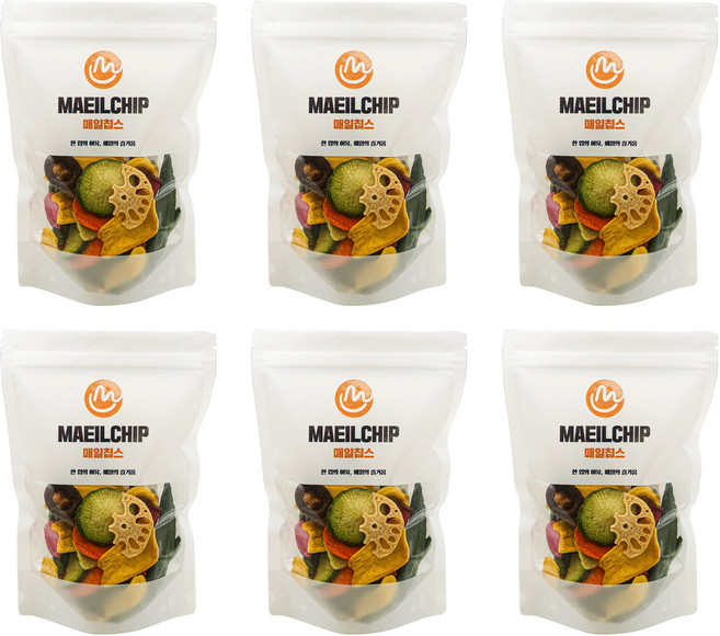 매일칩스 동결건조 9종 과일 야채 믹스칩 과자 90g+90g, 3세트, 180g