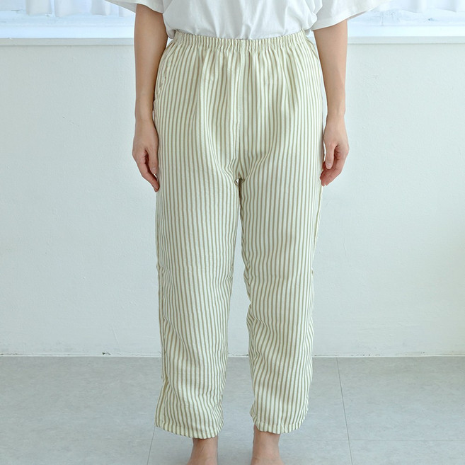 엘라운지 국산 남여공용 스트라이프 5부 7부 9부 요루 파자마 팬츠