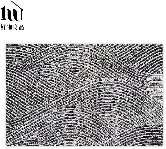 好物良品 藝術枯山水玄關刮泥墊 - 獨家設計 大尺寸 可剪裁 除塵墊 大門墊, 1個