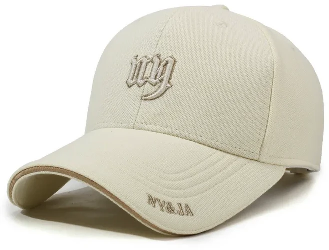 2026 프레쉬윈드 NY&JA 자수 두터운 프리미엄 러닝 골프 야구모자, 1개, 라이트베이지
