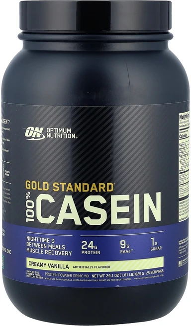 Optimum Nutrition Gold Standard® 100% 카제인 크리미 바닐라 맛 825g(1.81lb) OPN-02419, 825g, 1 - 쿠팡