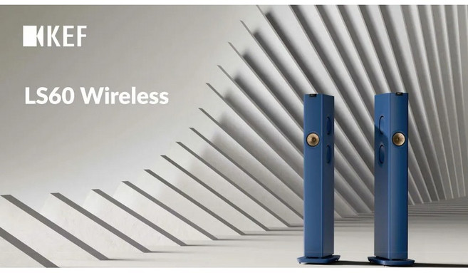 KEF LS60 Wireless 落地式無線音響系統, 藍色
