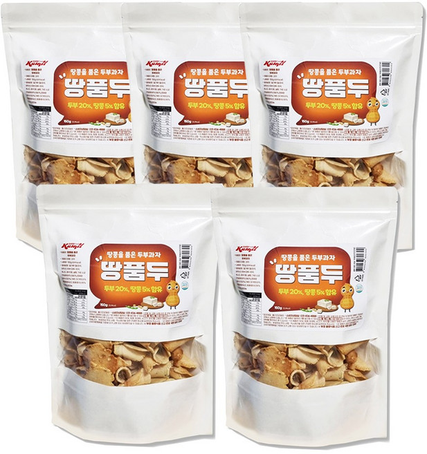 땅콩을 품은 두부과자 땅콩전병 땅콩과자, 5개, 150g