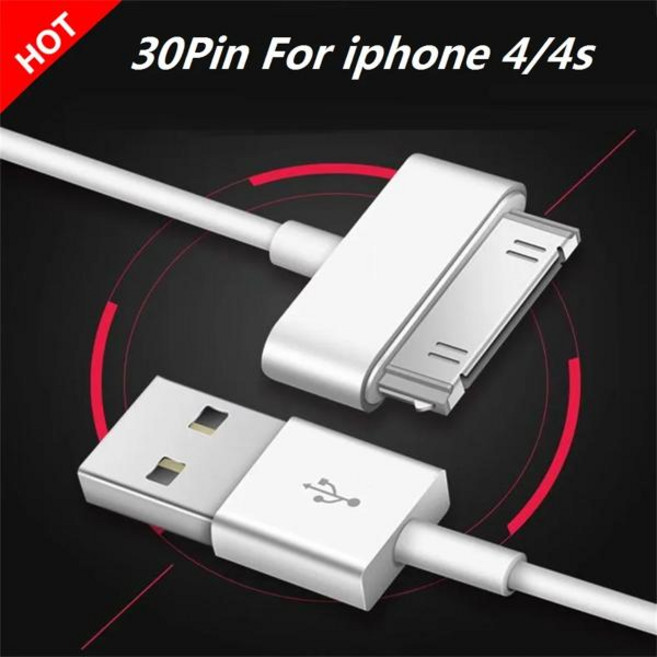 30 핀 USB 충전기 케이블 아이폰 4 4s 3G 3GS IPad 1 2 3 아이팟 어댑터 액세서리 나노 터치 충전 데이터 케이블 Usb 충전기, [01] 옵션1