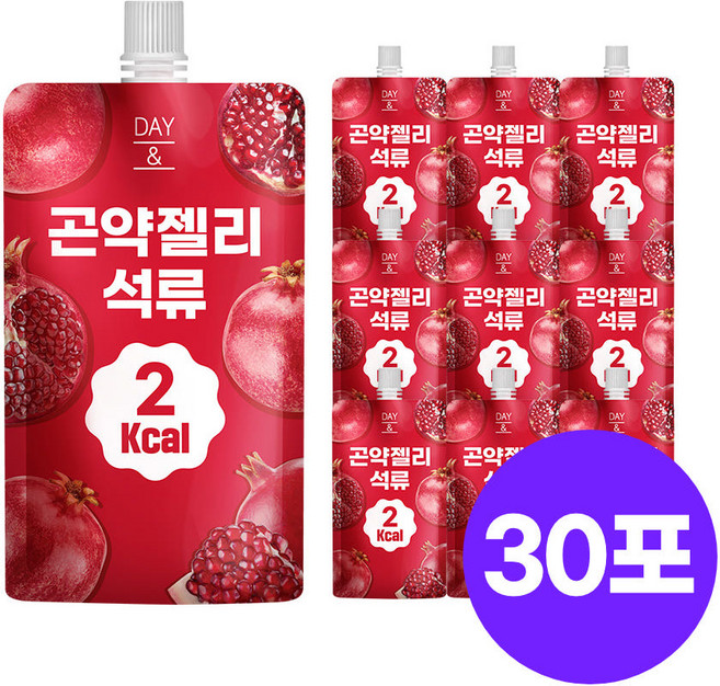 데이앤 곤약젤리 석류, 150g, 30개