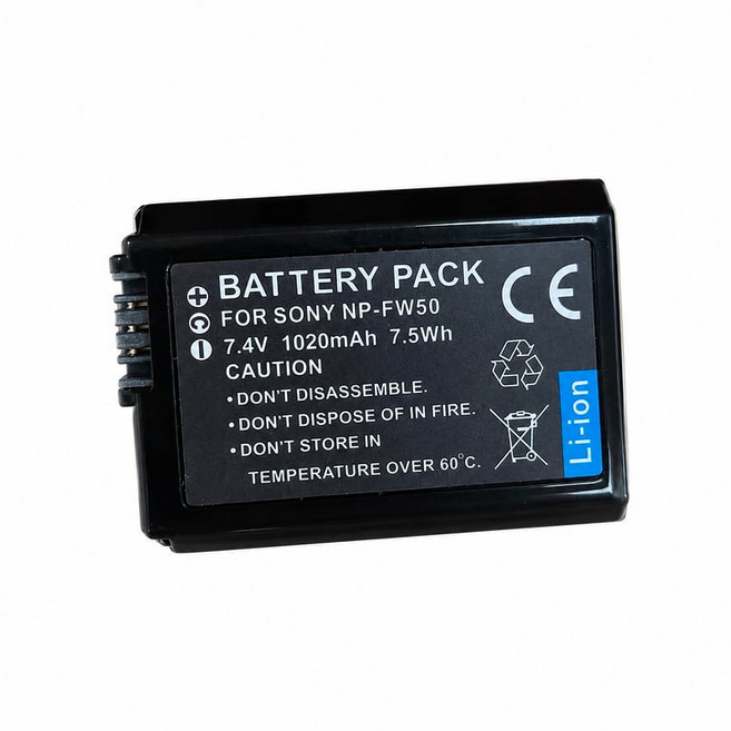 ROWA 樂華 適用 SONY FW-50 鋰電池, 1個, 商品