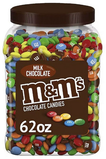 엠앤엠즈 밀크 초콜릿 캔디 대용량 병, 1.758kg, 1개