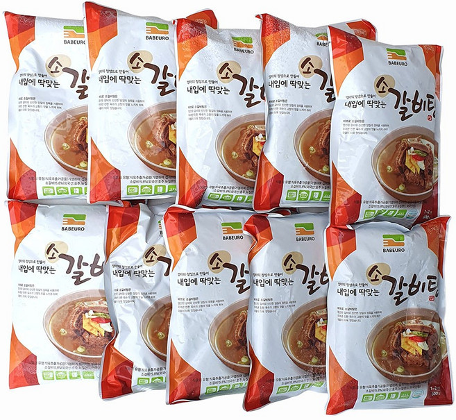 태양식품 냉동 소갈비탕, 600g, 10개