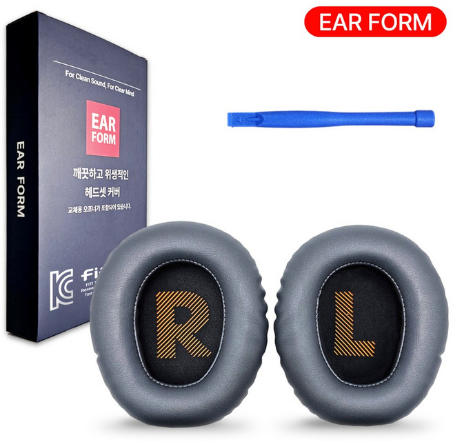 이어폼 JBL 퀀텀 100 호환 이어패드 헤드셋 커버 쿠션, 블랙 (H086)