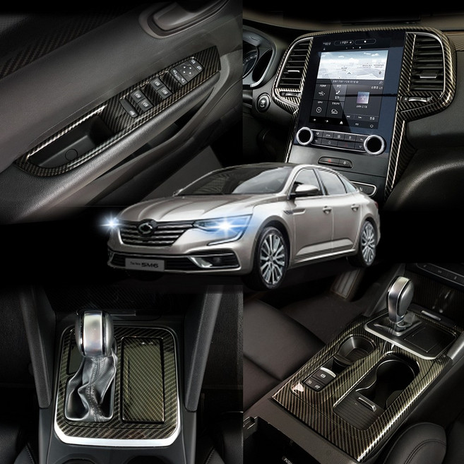 SM6 튜닝 카본몰딩 커버 실내용품 모음