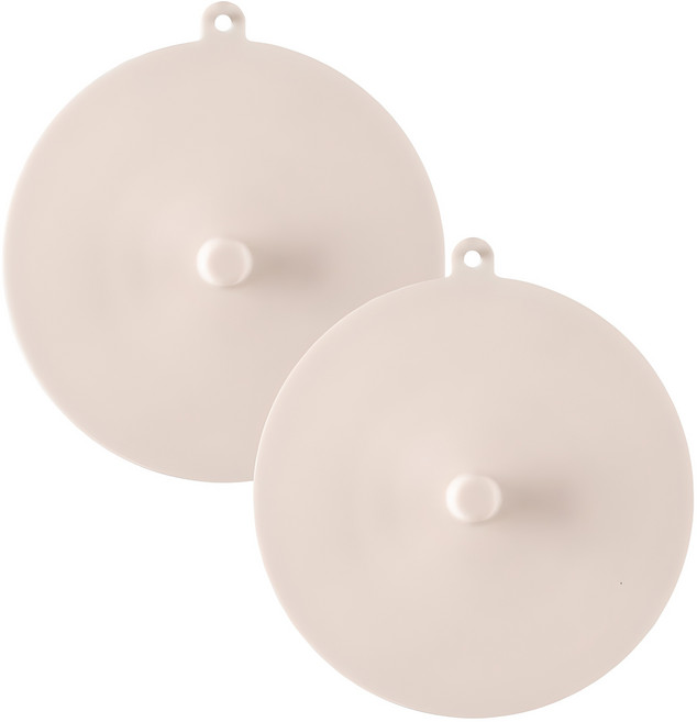 플라이토 실리콘 쿠킹 다용도 덮개, 아이보리, 2개