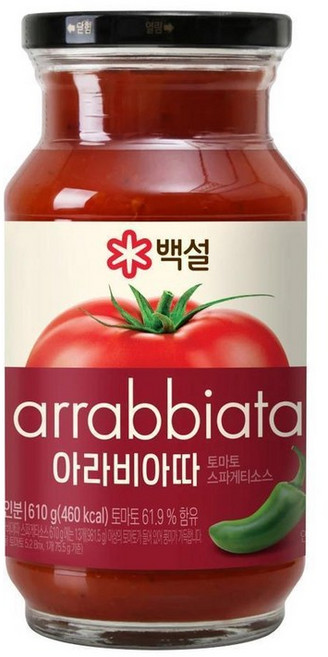 CJ 백설 아라비아따 토마토스파게티소스, 610g, 24개