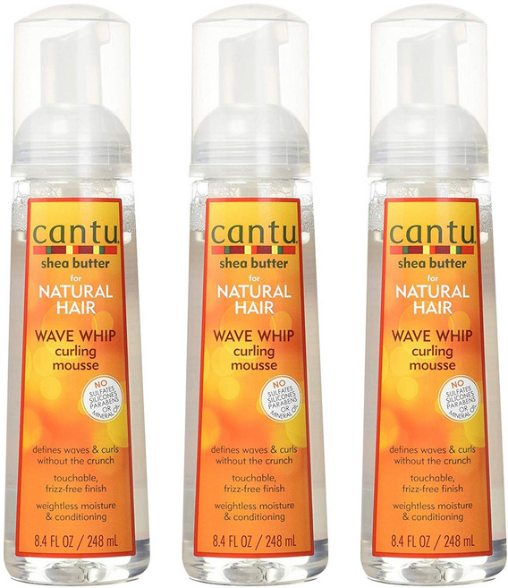 칸투 시어 버터 웨이브 휩 컬링 무스, 248ml, 3개