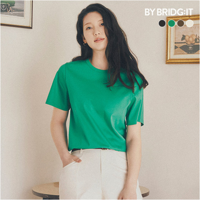 [바이브리짓] ○(런칭가 79 900원) 26SS 이집트 GIZA 코튼100 티셔츠 4종