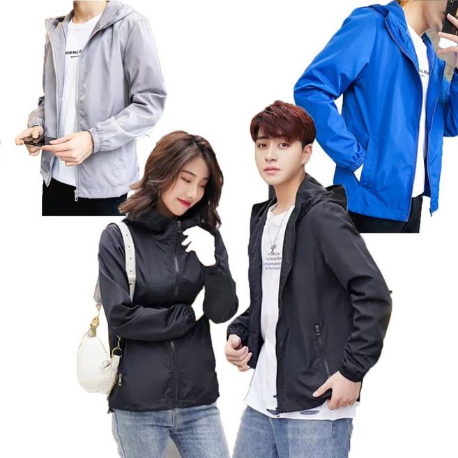 바람막이 점퍼 자외선 차단 남녀 공용 초 경량 등산 캠핑 아웃도어 간절기 여름 외투 남자 점퍼