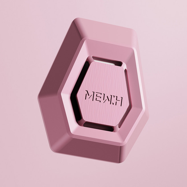 뮤흐 차량용 방향제 핑크 알루미늄 고급 디퓨저 새차 선물, 뮤흐포우먼, 1세트