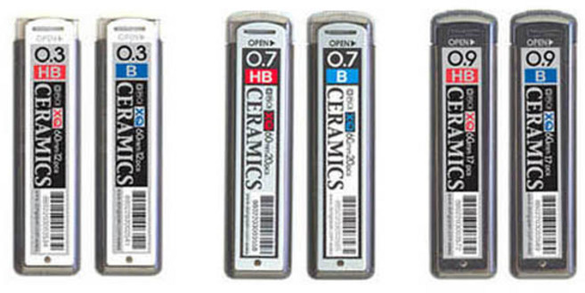 동아 700 XQ 세라믹 샤프심 낱개 0.3 0.7 0.9mm, 0.9-HB