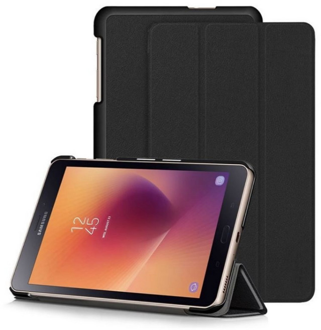 갤럭시탭A 8.0 2017 케이스 북커버 SM-T380 T385 케이스나라, 블랙