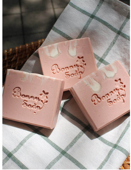 핑크 클레이 피지와 피부정화 클렌징 천연비누, 100g, 1개입